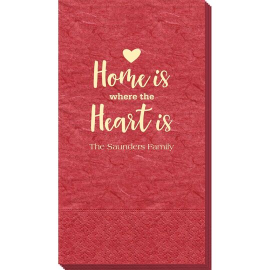 Home Is Where The Heart Is Bali Guest Towels